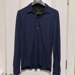 Men’s long sleeve polo shirt size M